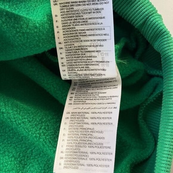 Adidas STM pullover hoodie women’s large tea green white new - Picture 5 of 12